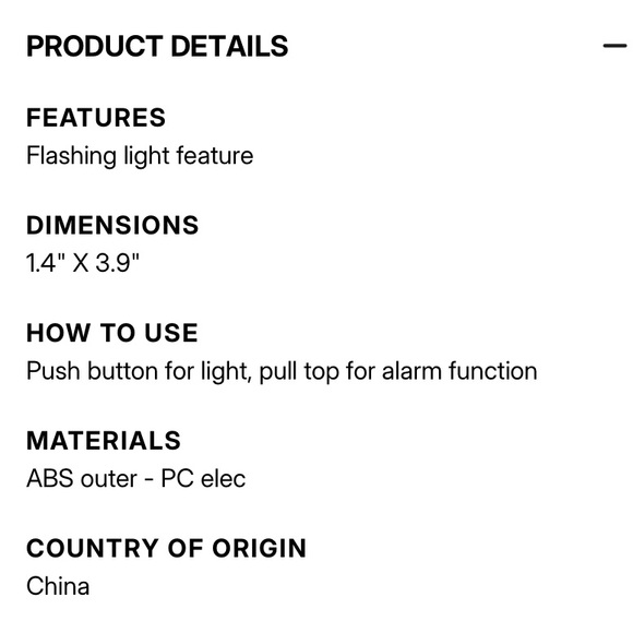 GAIAM Safety Alarm in Metallic Pink - Picture 4 of 4